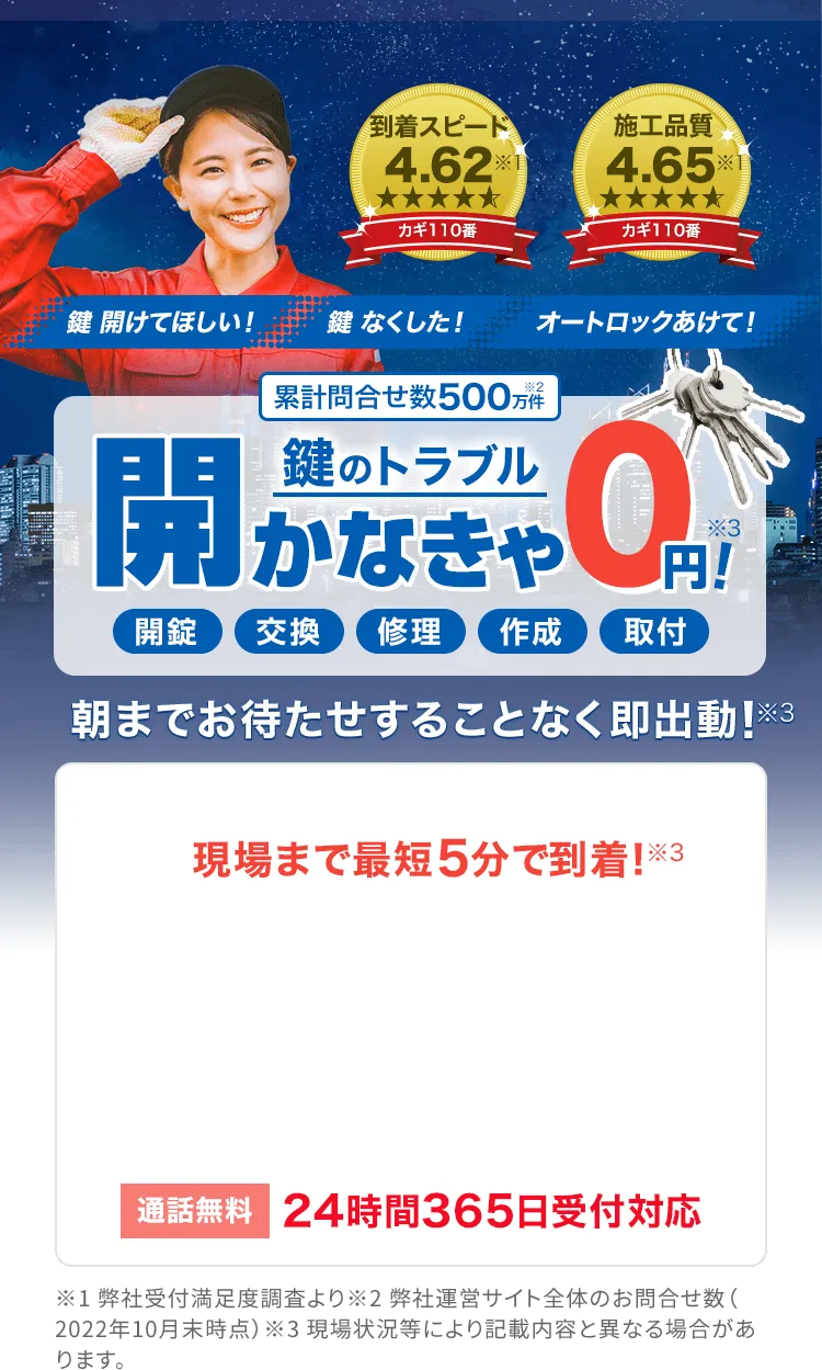鍵 開けてほしい！鍵 なくした！オートロックあけて！鍵のトラブル最速5分で到着!!